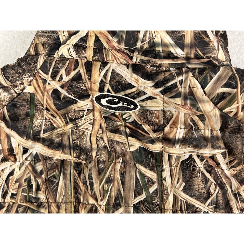 Drake Waterfowl Systems Camo Puffer Vest Mens Sz L Mossy Oak Shadow Grass Blades - Picture 7 of 8